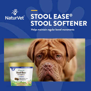 NaturVet Stool Ease Stool Softener Supplement Soft Chew for Dogs - 40 ct Soft Chews