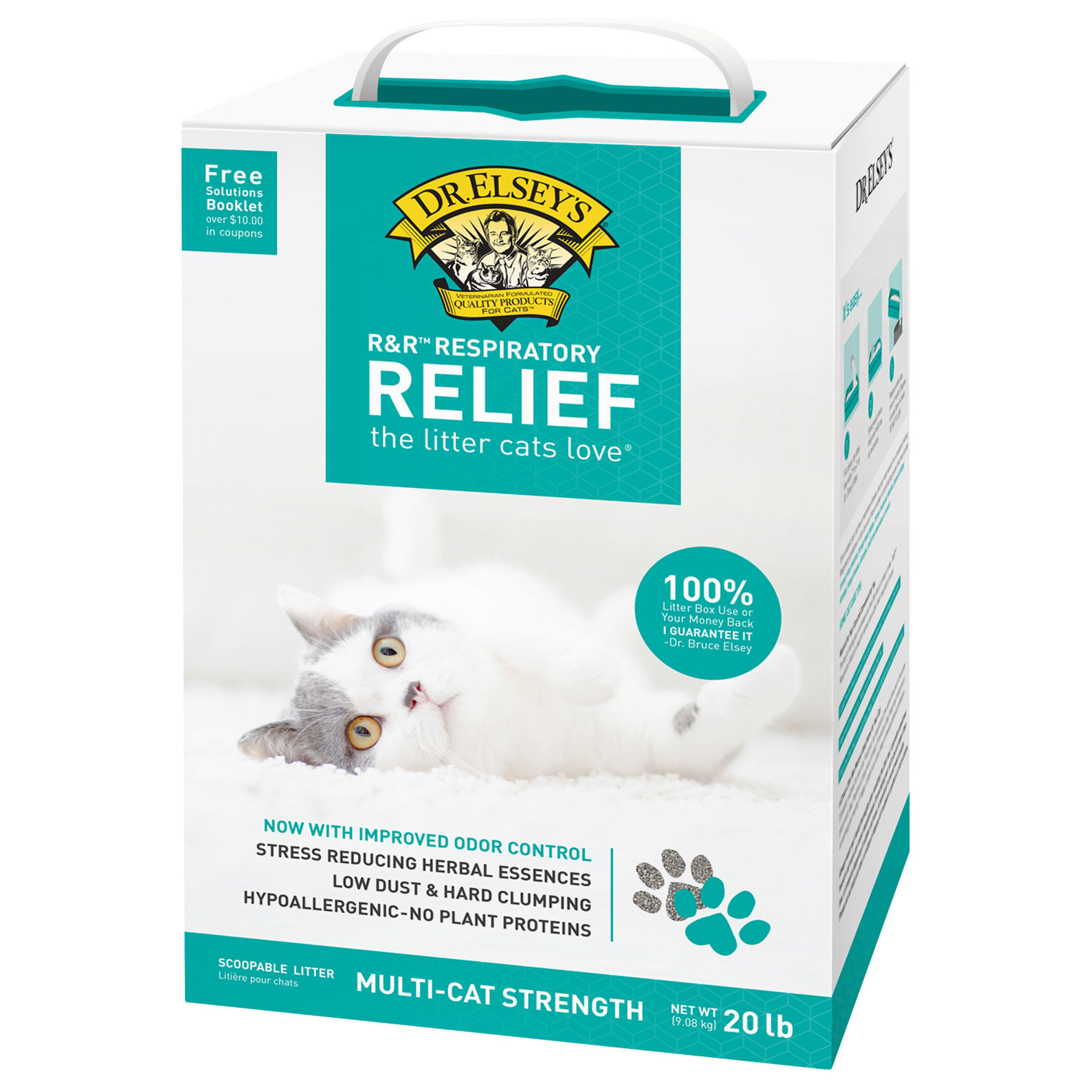 Dr. Elsey s Respiratory Relief Clumping Clay Cat Litter 20lb