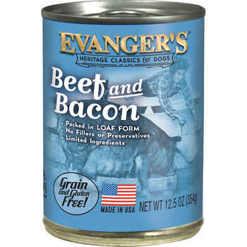 Evangers Classic Beef with Bacon Canned Dog Food 12-oz, case of 12 product detail number 1.0