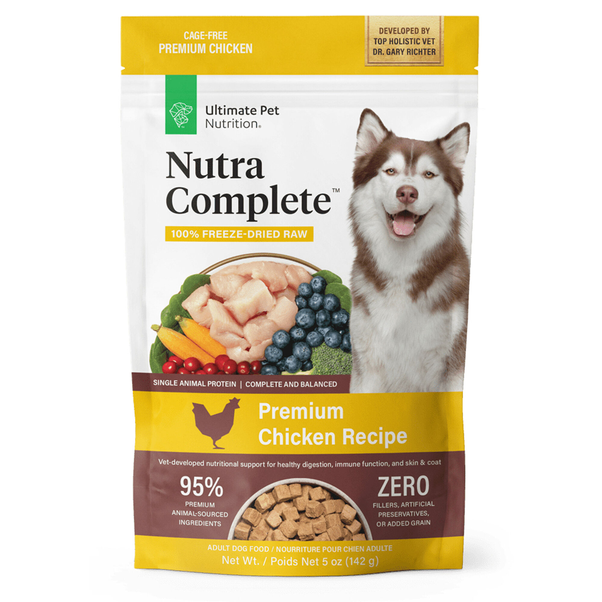 Ultimate Pet Nutrition Nutra Complete Freeze Dried Raw Chicken Dog