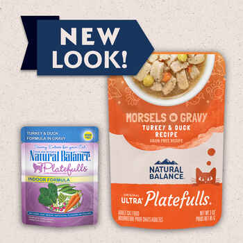 Natural Balance® Original Ultra™ Platefulls® Indoor Turkey & Duck Recipe in Gravy Wet Cat Food 3 oz