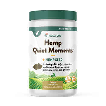 NaturVet Hemp Quiet Moments Calming Aid Soft Chews for Dogs - 60 ct Soft Chews product detail number 1.0