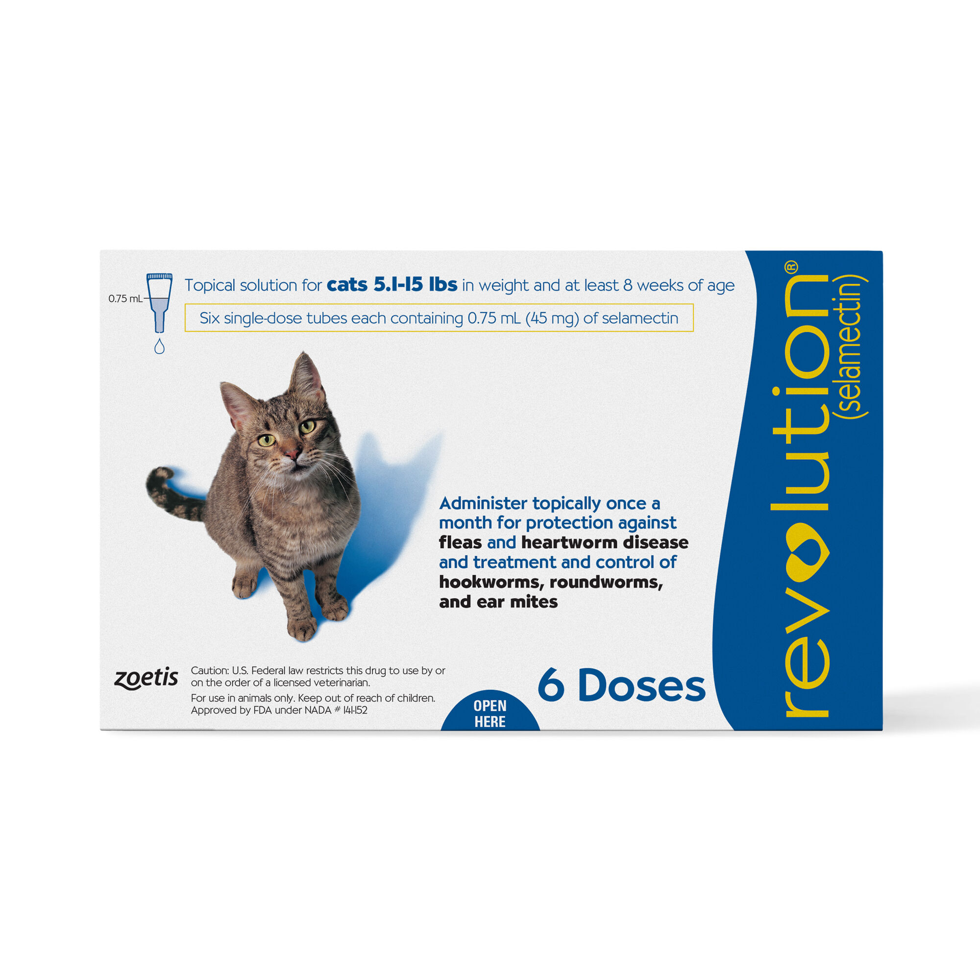 Revolution for Cats 5.1 15 lbs 6 Doses