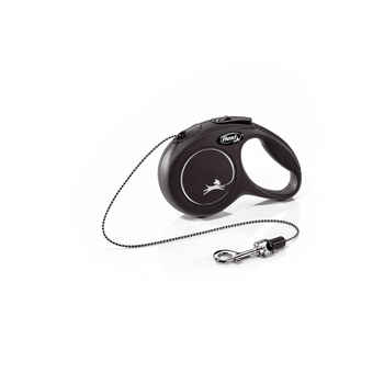 Flexi New Classic Retractable Tape Dog Leash - Extra Small - 10 ft - Black product detail number 1.0