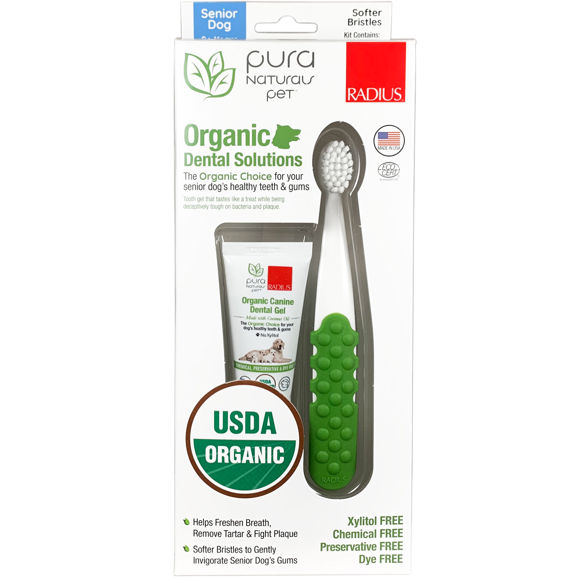 pura naturals organic canine dental gel