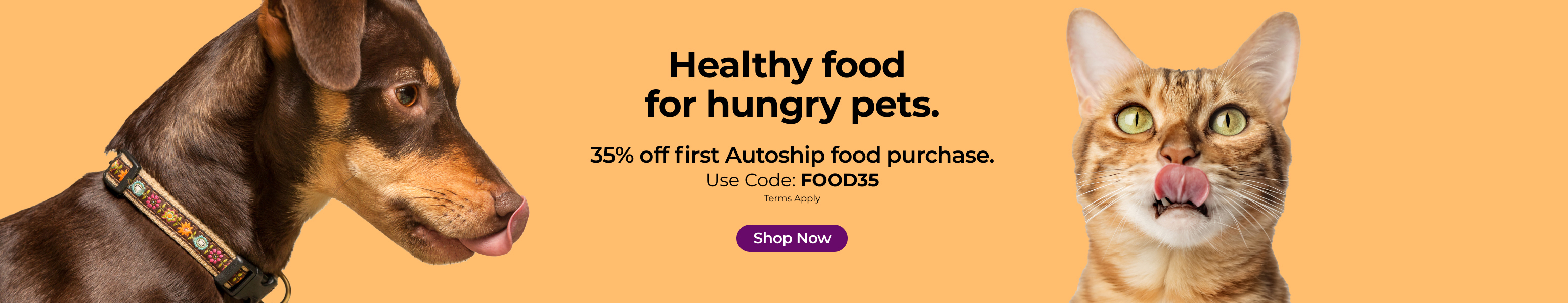 Save 35% on Pet Food with Autoship