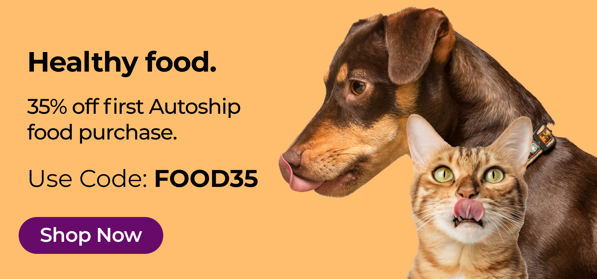 Save 35% on Pet Food with Autoship