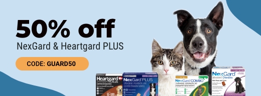 Save 50% on NexGard & Heartgard w/AS
