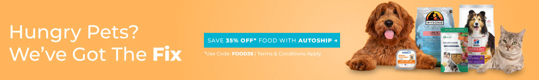 Save 35% on Pet Food with AutoShip